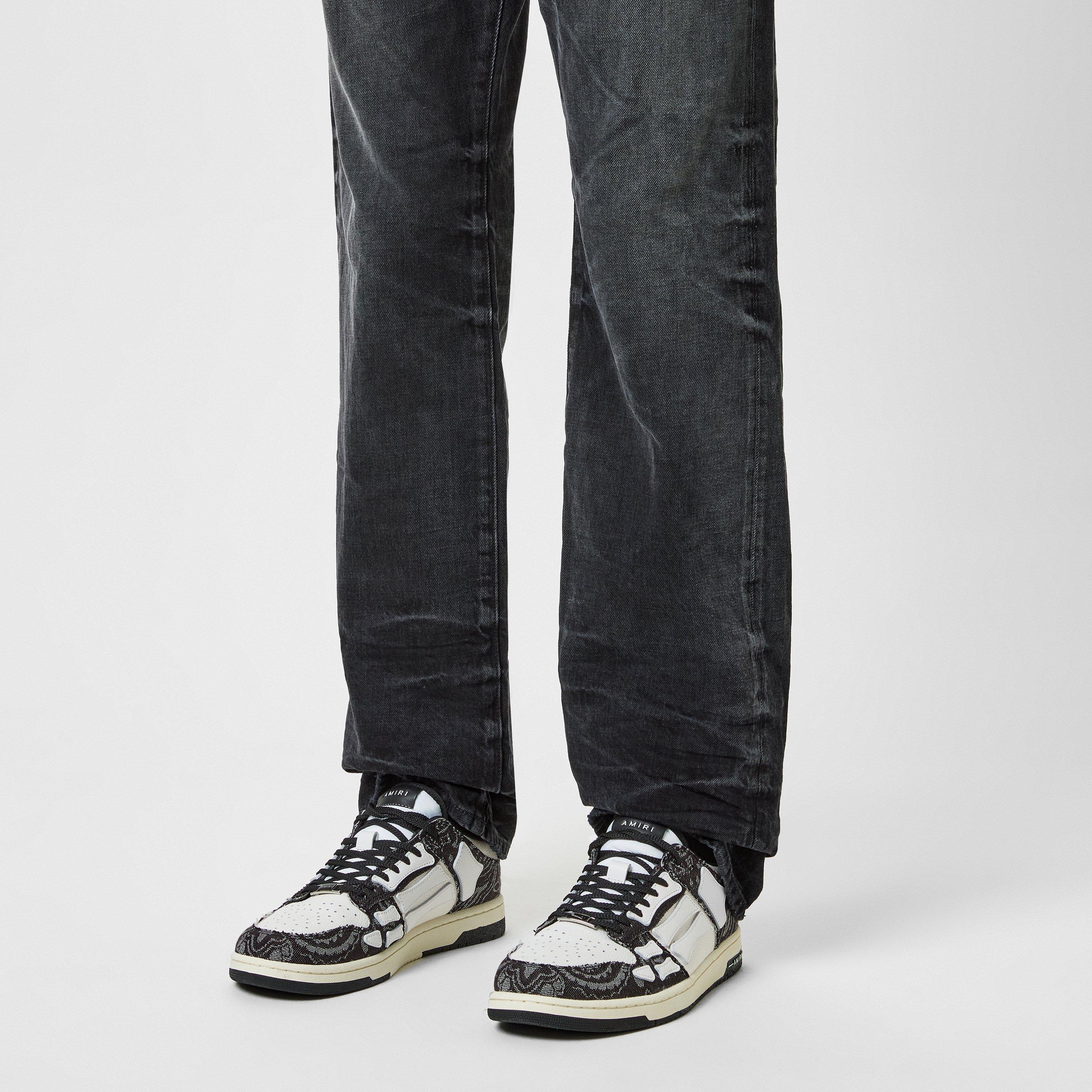 Bandana Denim Skel Low Top Trainers