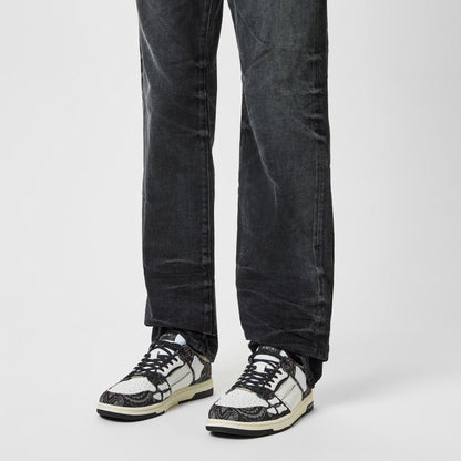 Bandana Denim Skel Low Top Trainers