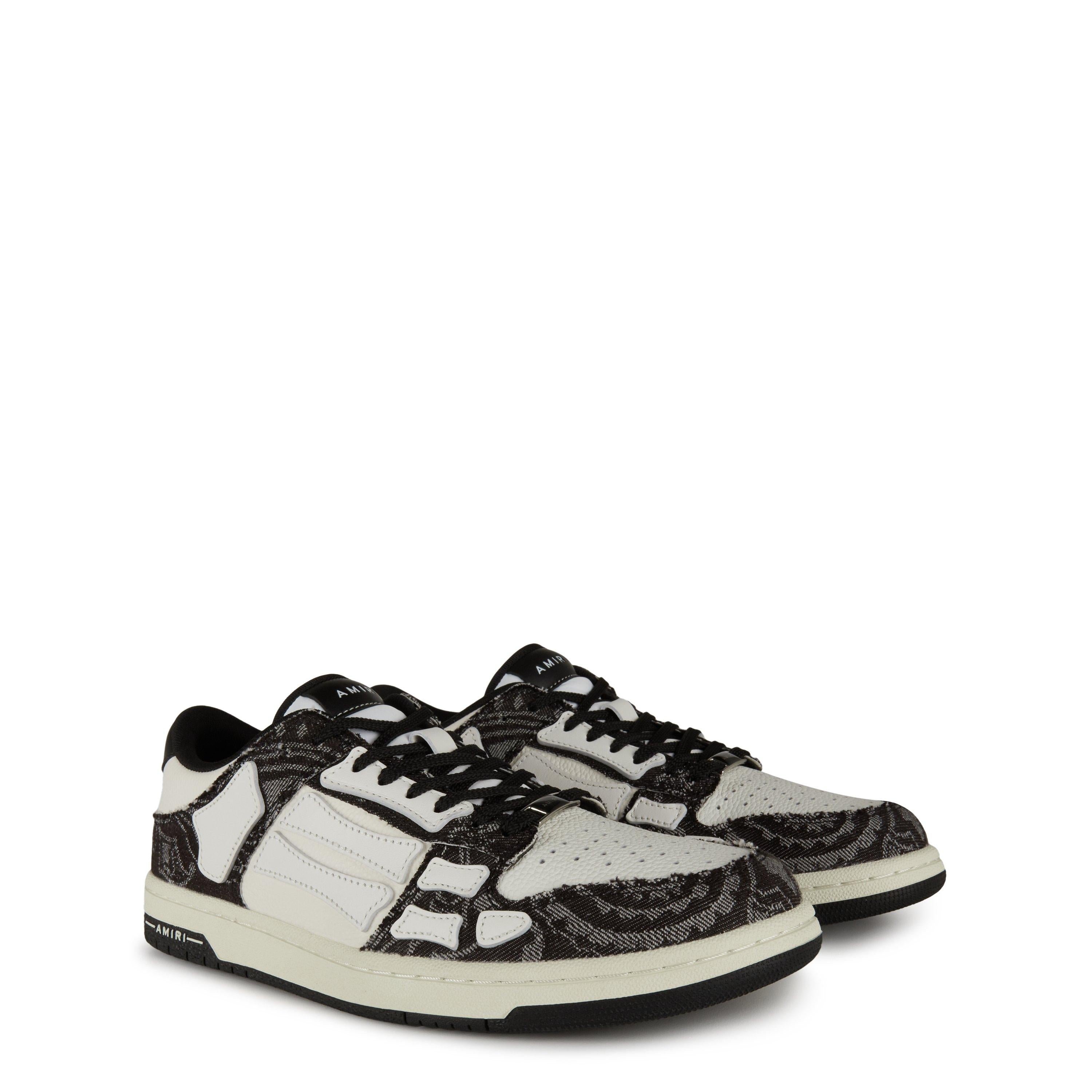 Bandana Denim Skel Low Top Trainers