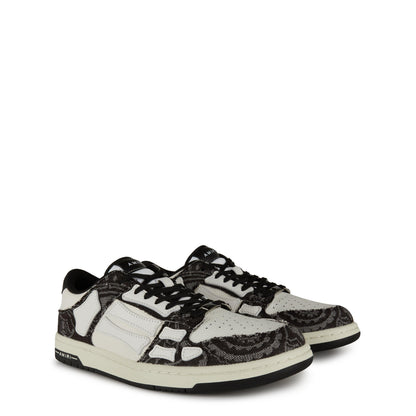 Bandana Denim Skel Low Top Trainers