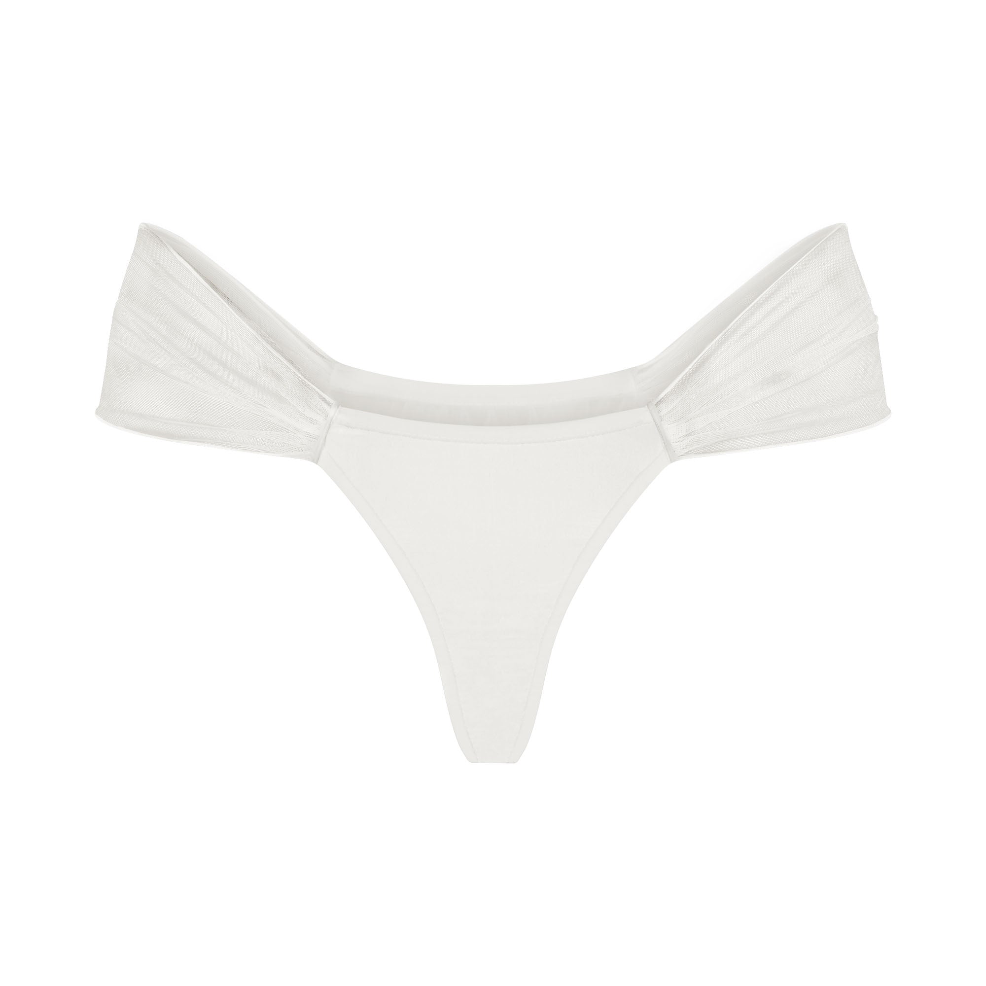 Ultra Fine Mesh Draped Thong