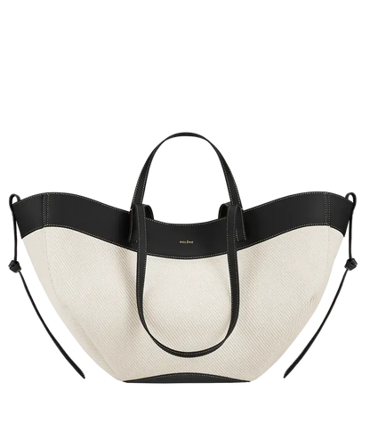 Polene Cyme Edition Black Canvas - Size: One Size Bags | Shop From The Mirage