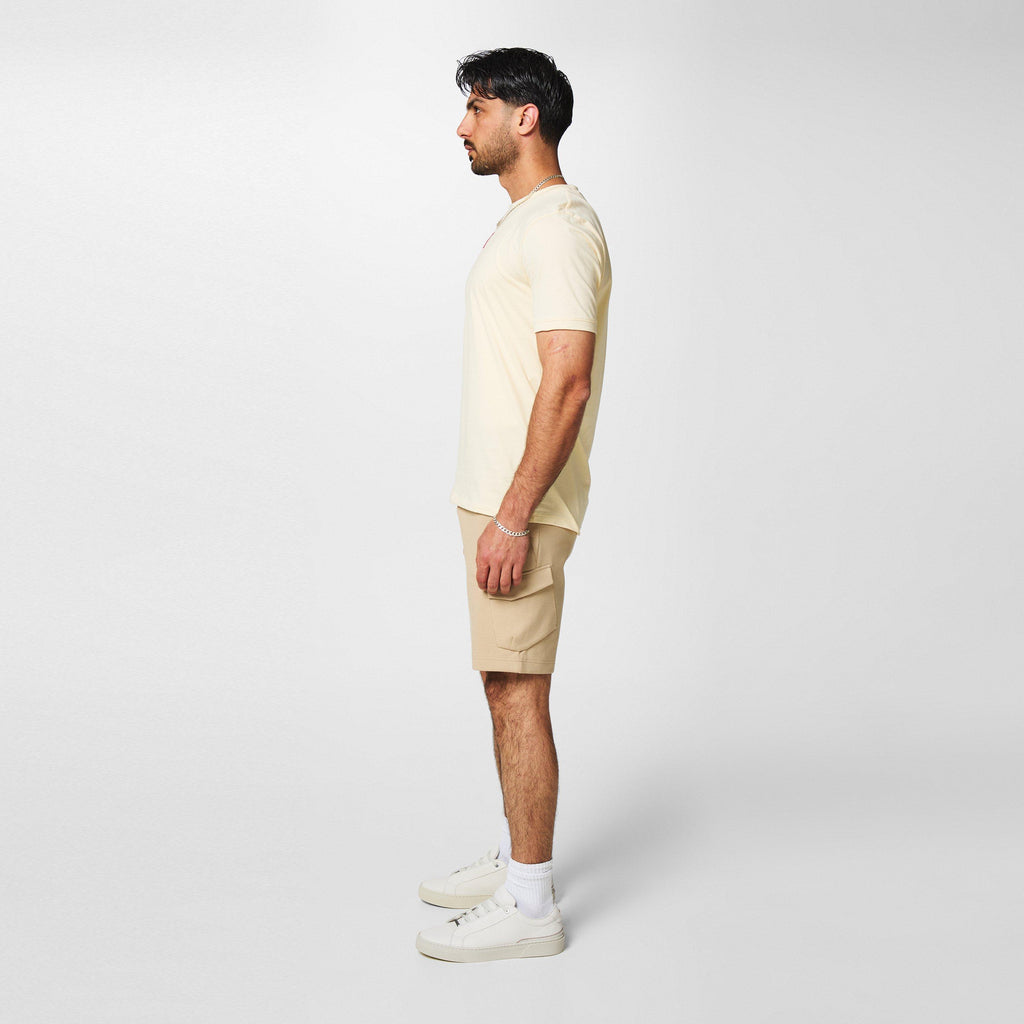 Men's Grained Leather Construction Trainers