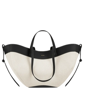 Polene Cyme Edition Black Canvas - Size: One Size Bags | Shop From The Mirage