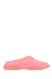 Prada Pink Rubber Slide Mules