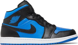 Air Jordan 1 Mid 'Black Royal Blue'