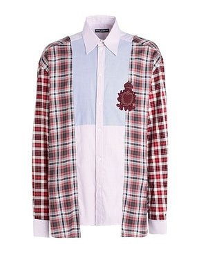 DOLCE&GABBANA CHECKED SHIRTS