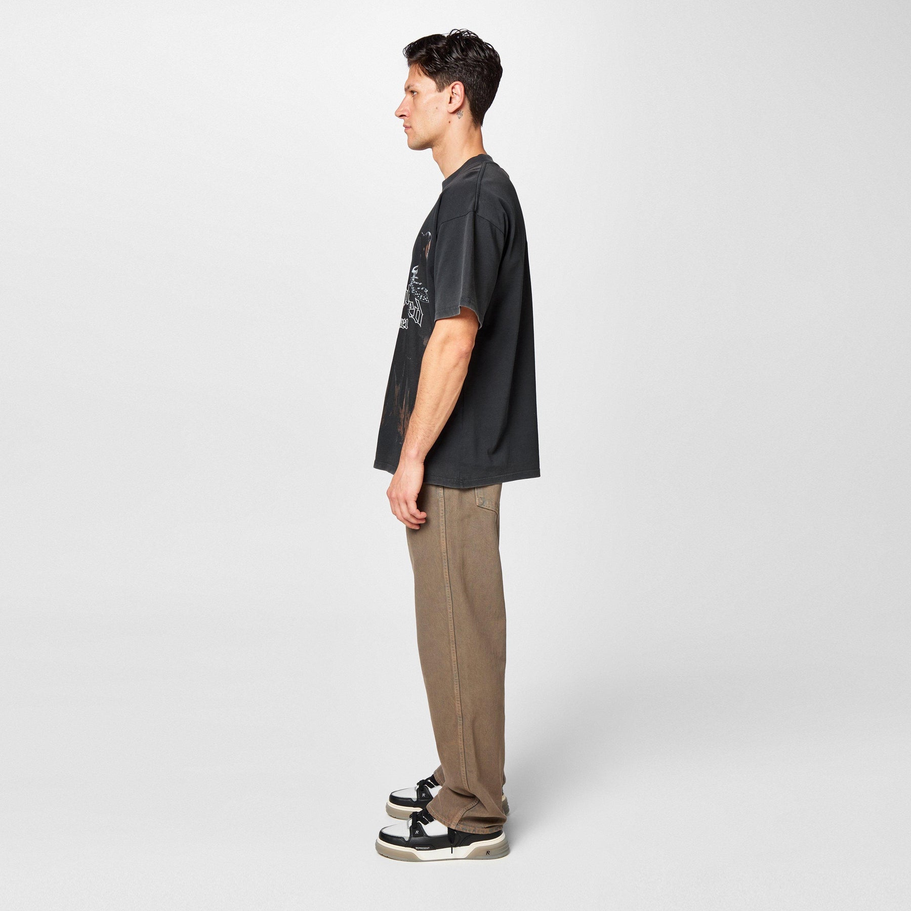 Men's Rep Studio Premium Leather Mid-Top Sneaker