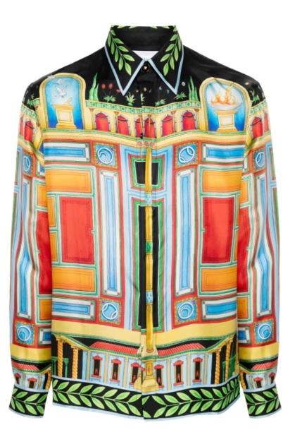 Casablanca Le Palais en Fleur Print Shirt