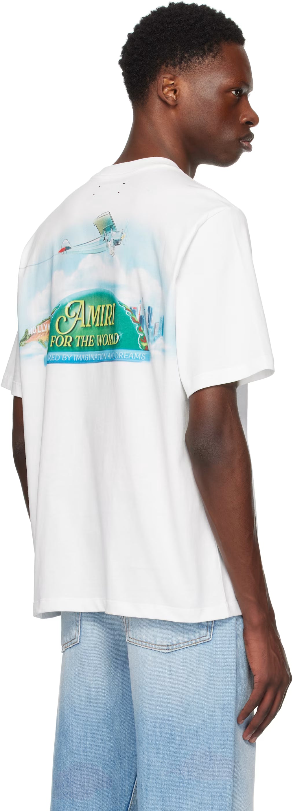 White 'AMIRI For the World' T-shirt