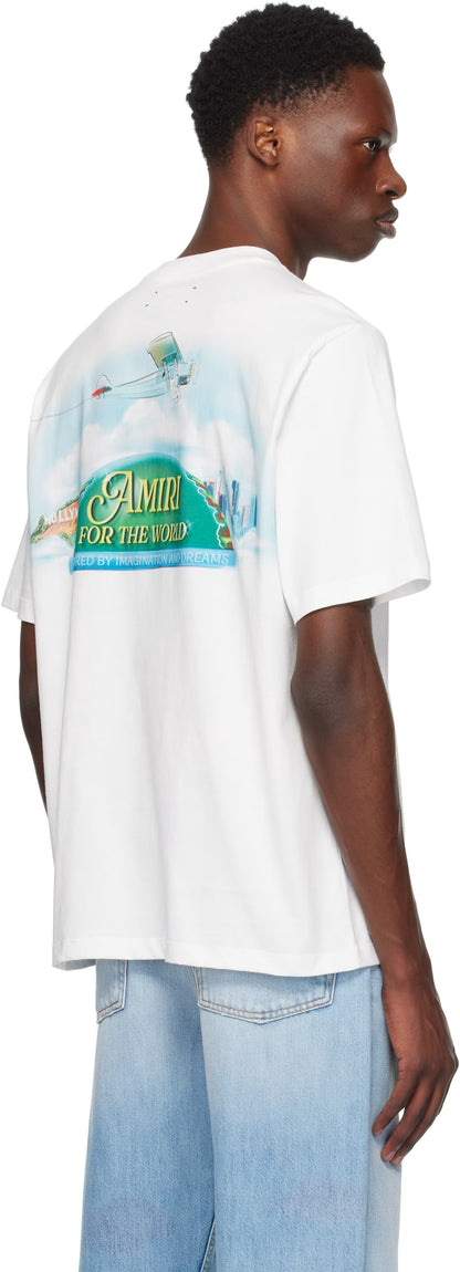 White 'AMIRI For the World' T-shirt