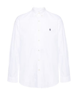 Polo Ralph Lauren White Shirt with Blue Logo