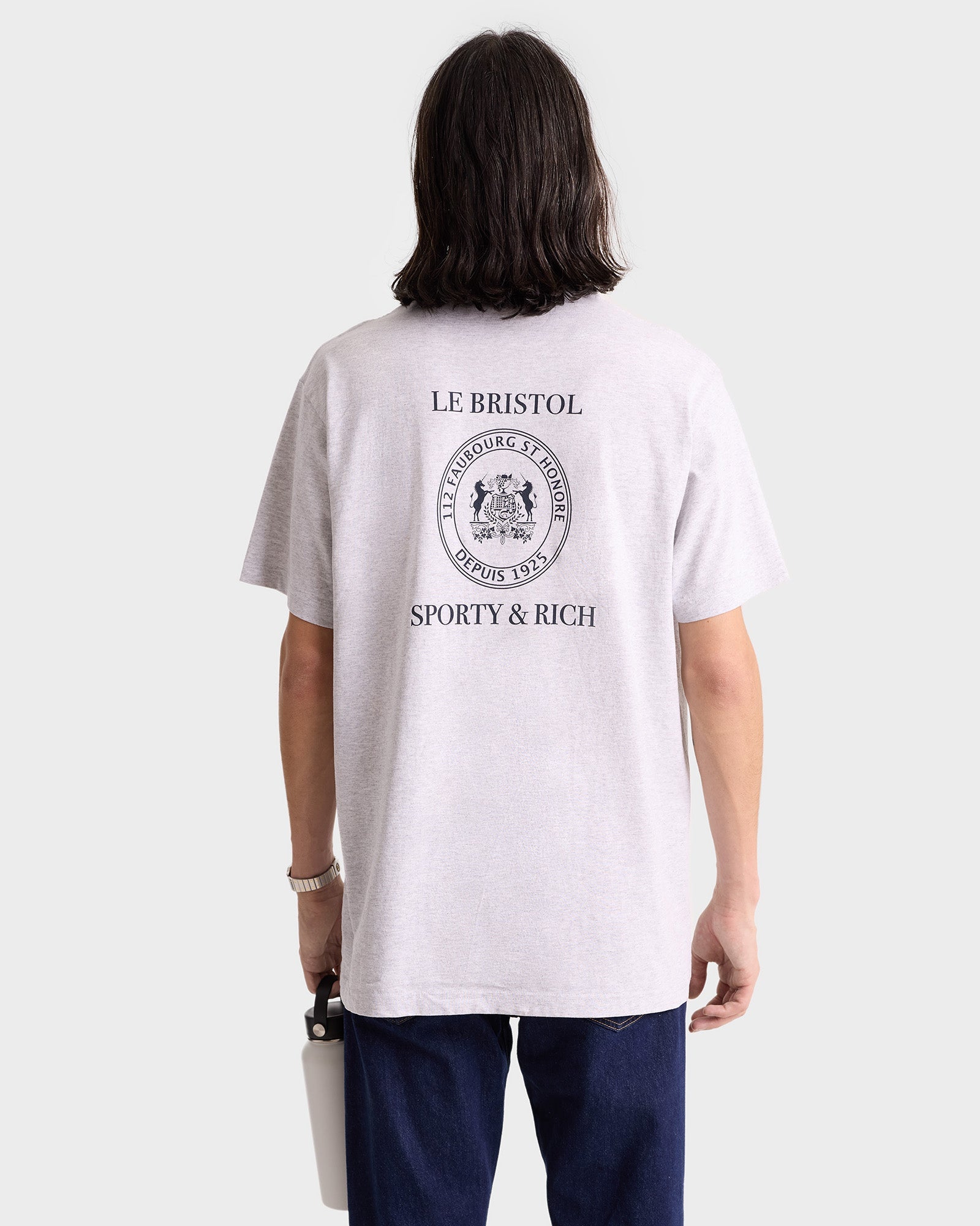 Crest Seal 100th T-Shirt - Heather Gray/Navy