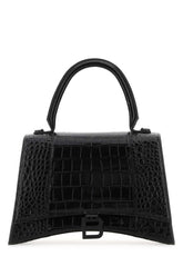 Black Hourglass Satchel Bag