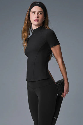 Ribbed Mesmerize Short Sleeve