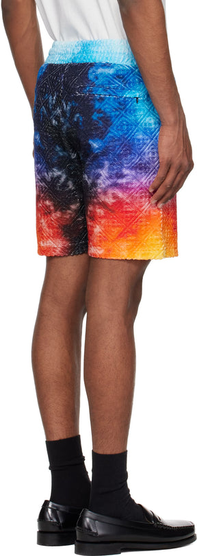 Multicolor Gradient Towelling Shorts