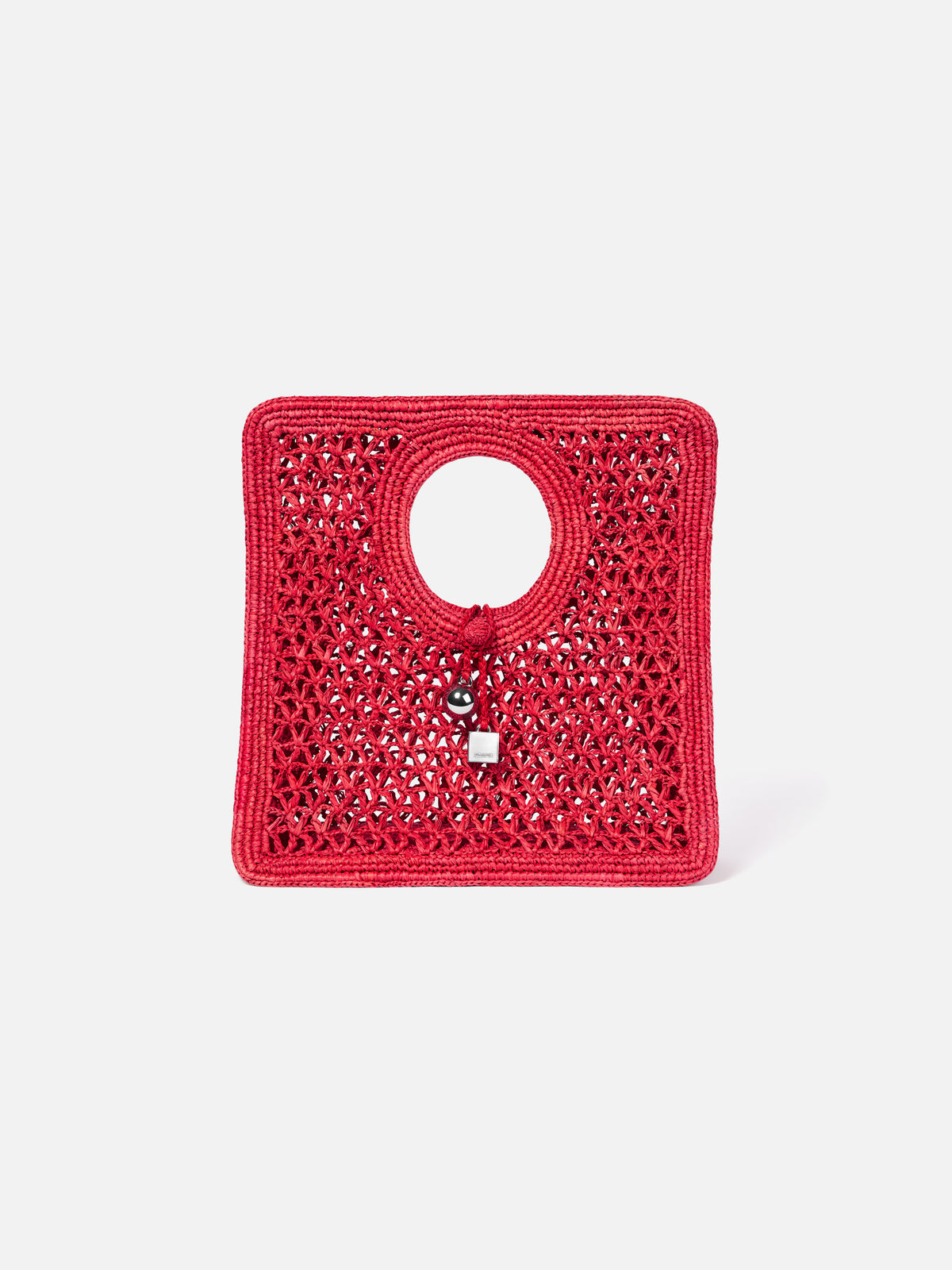 The Spiaggia small square bag Small square raffia bag.