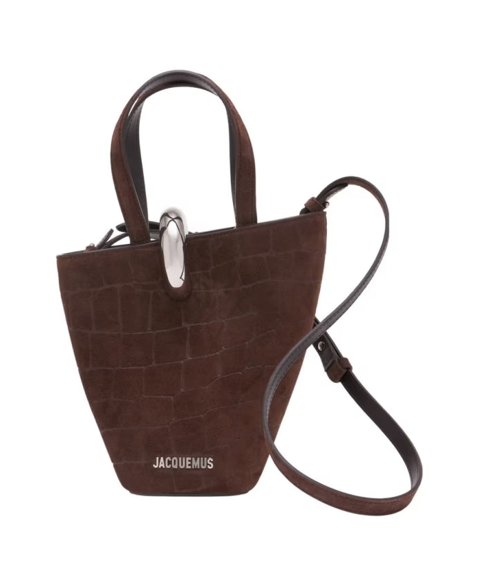 Brown Leather Top Handle Bag