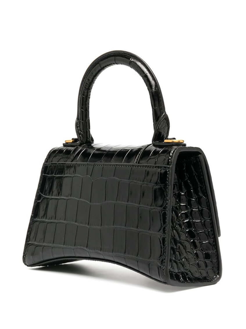 Balenciaga Black Hourglass Xs Leather Handbag - Size: One Size Bags | Shop From The Mirage