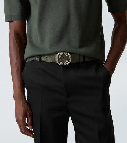 Gucci  gg reversible leather belt