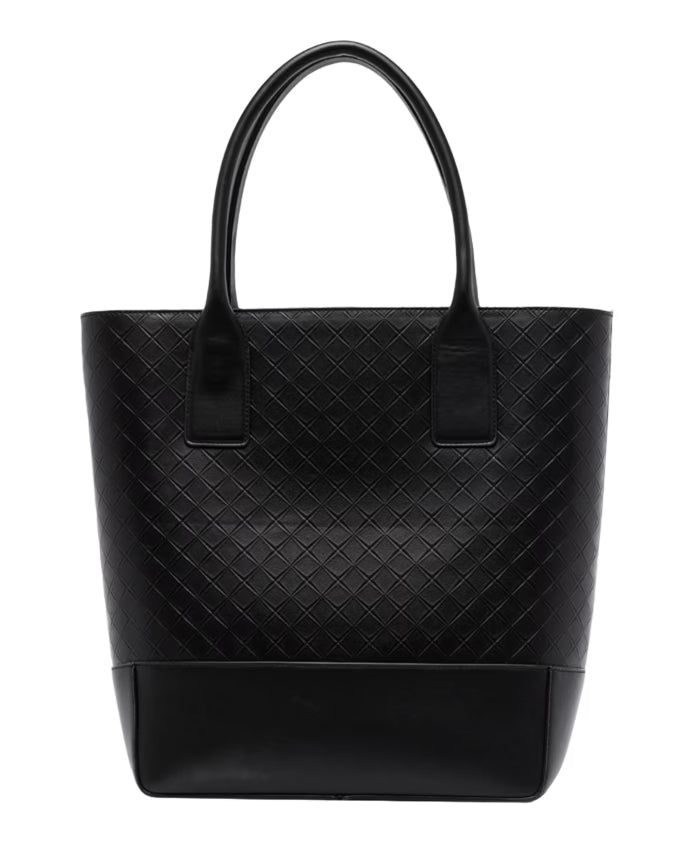 Intrecciato Embossed Leather Tote Bag