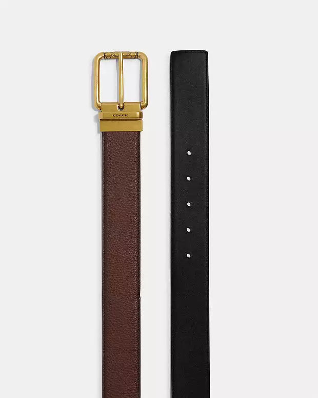 Square Roller Buckle Cut To Size Reversible Belt, 38 Mm