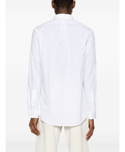 Polo Ralph Lauren White Shirt with Blue Logo