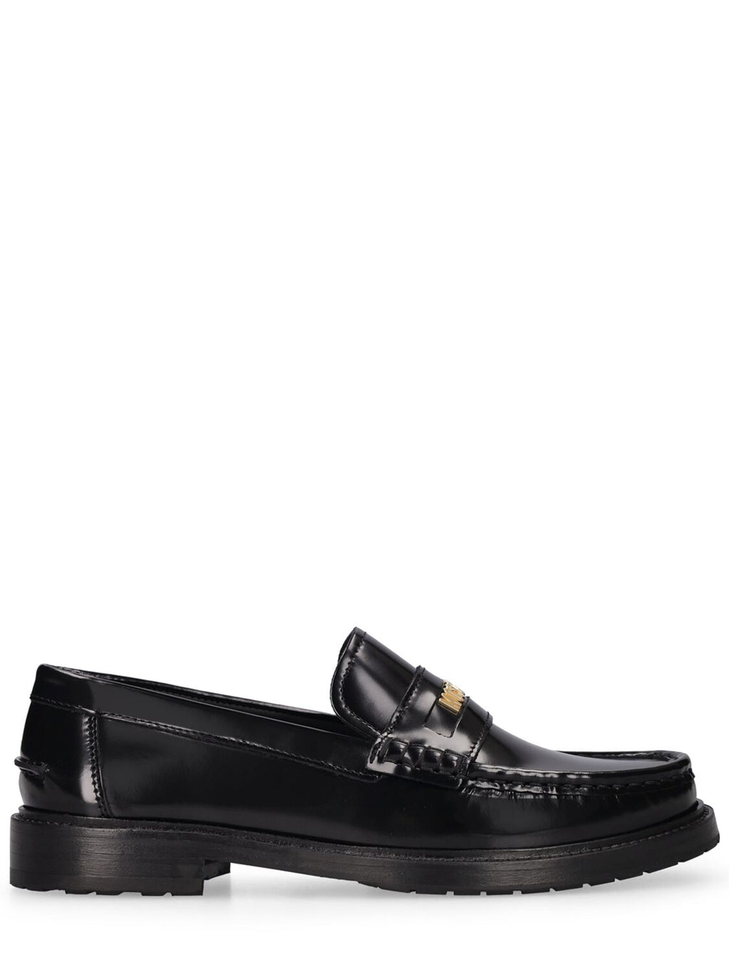 Moschino Moschino 25mm Moschino College leather loafers - Size: UK 6 Loafers | Shop From The Mirage