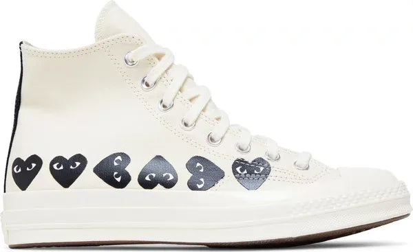 Converse x PLAY Comme des Garçons Chuck 70 Multi Heart High 'Beige'