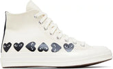 Converse x PLAY Comme des Garçons Chuck 70 Multi Heart High 'Beige'