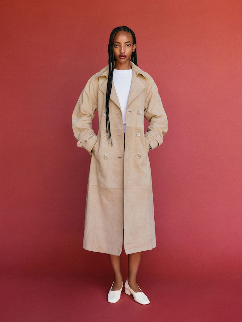 Veda Ashland Leather Trench