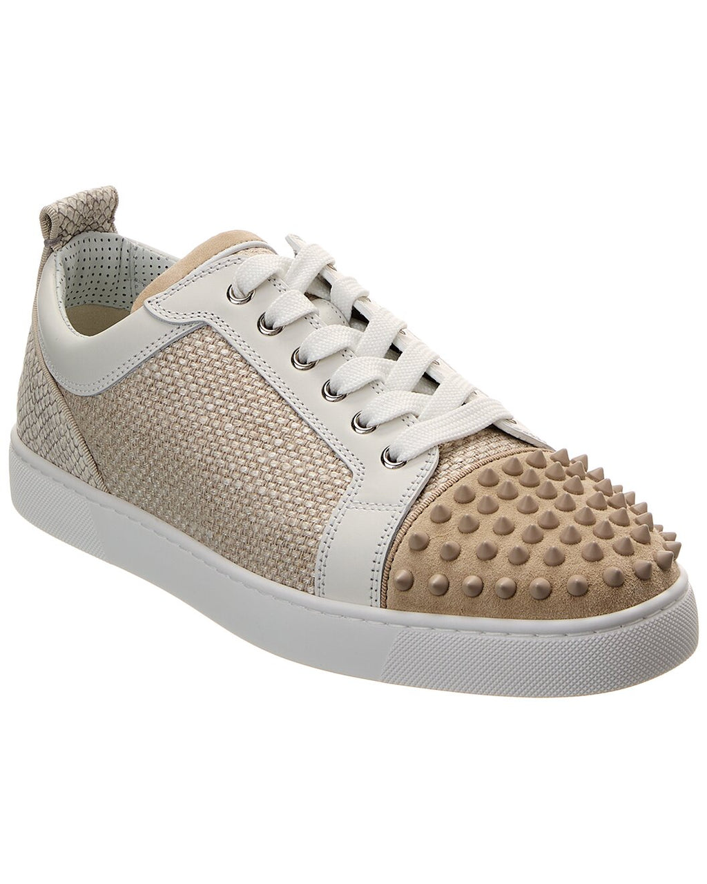 Louis Junior Spikes Orlato Linen & Suede Sneaker