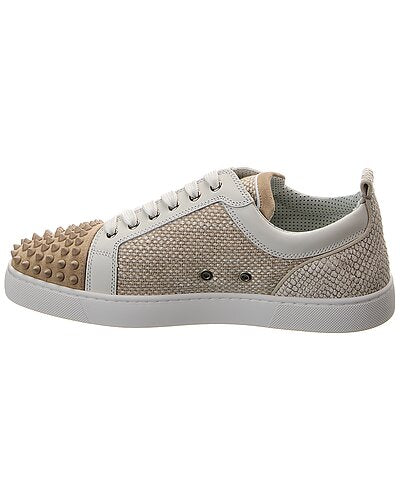 Louis Junior Spikes Orlato Linen & Suede Sneaker