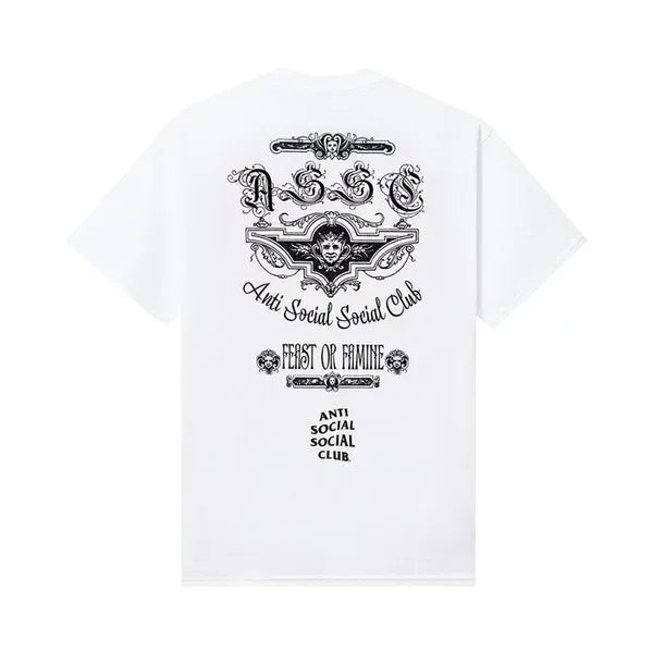 Anti Social Social Club x 2 Tone Feast Or Famine Tee 'White'