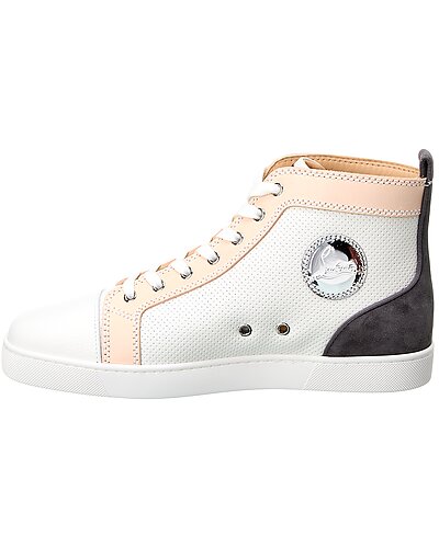 Leather & Suede High-Top Sneaker