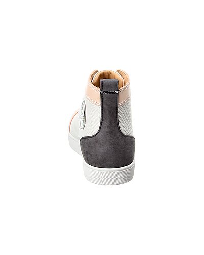 Leather & Suede High-Top Sneaker