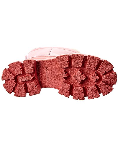 Prada Pink Shearling-Lined Chunky Sole Winter Boots