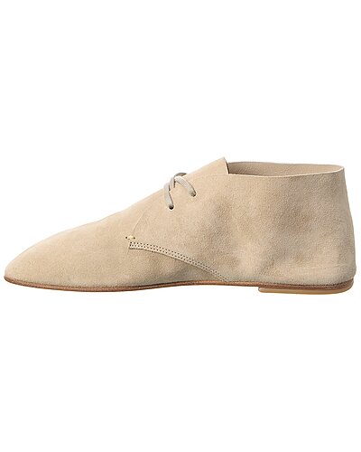 Prada Beige Suede Lace-Up Chukka Shoes