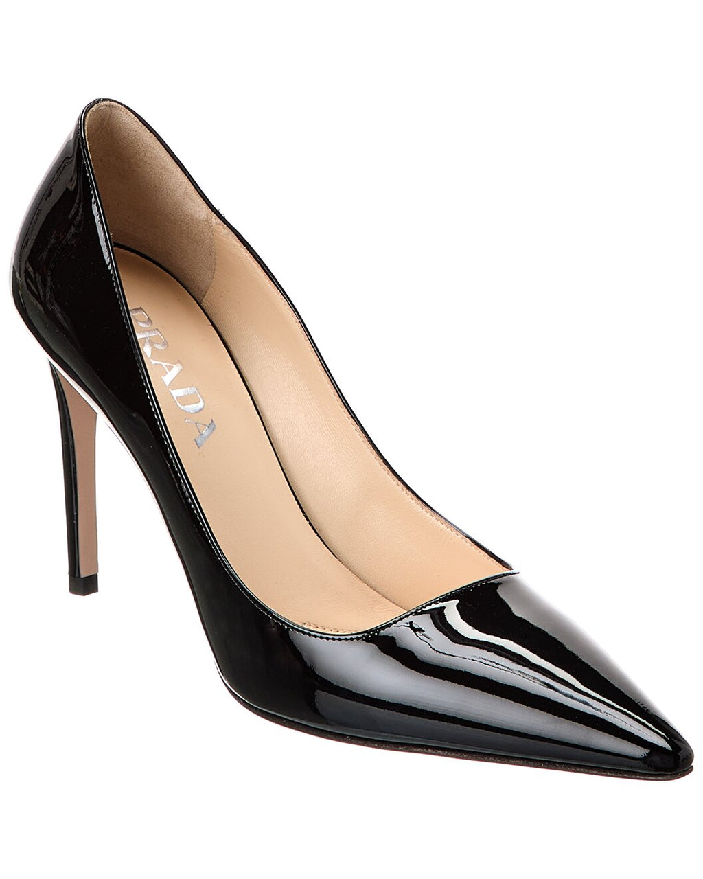 Prada Black Patent Leather Stiletto Pumps
