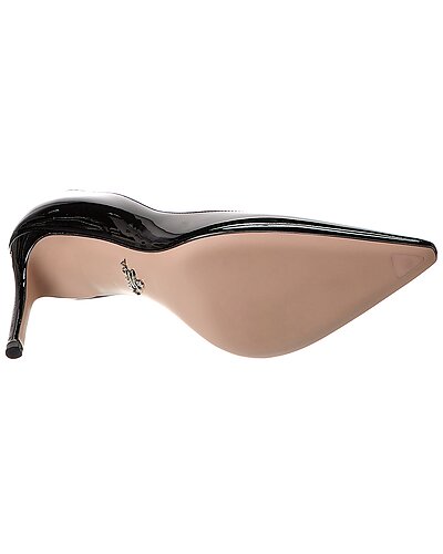 Prada Black Patent Leather Stiletto Pumps