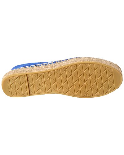 Prada Royal Blue Canvas Espadrilles