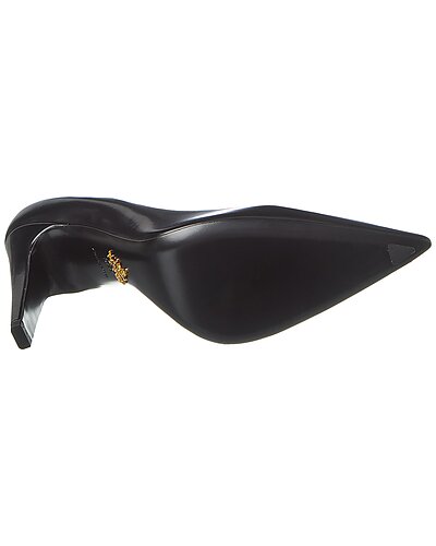 Prada Black Patent Leather Pointed-Toe High Heel Pumps