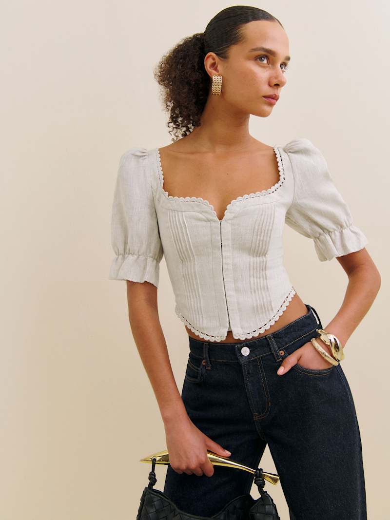 Simmie Linen Top