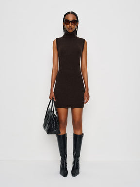 Holland Cashmere Turtleneck Sweater Dress