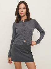 Caspia Cashmere Cropped Cardigan