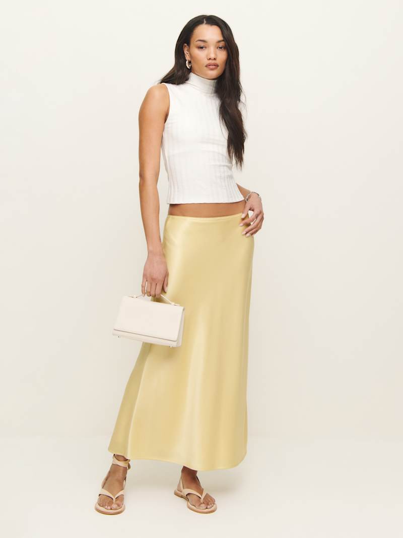 Petites Layla Satin Skirt