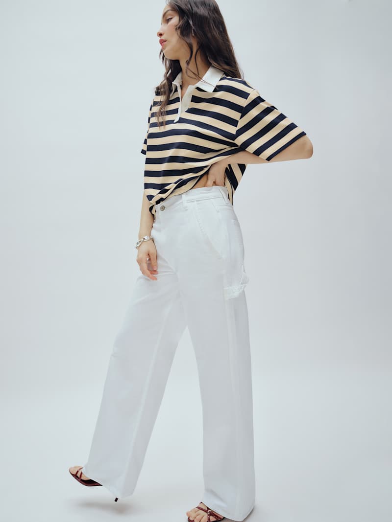 Diego Mid Rise Baggy Utility Jeans