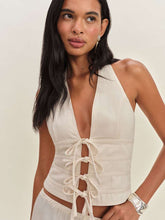 Kyleigh Denim Halter Top