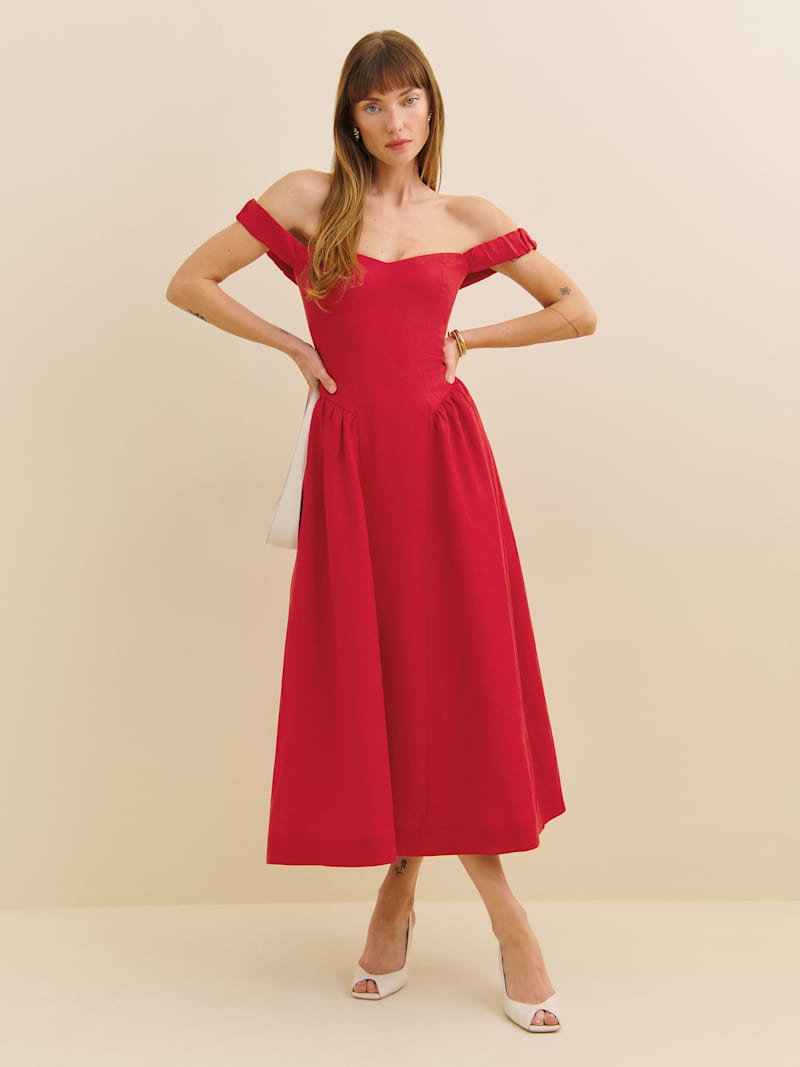 Monet Linen Dress