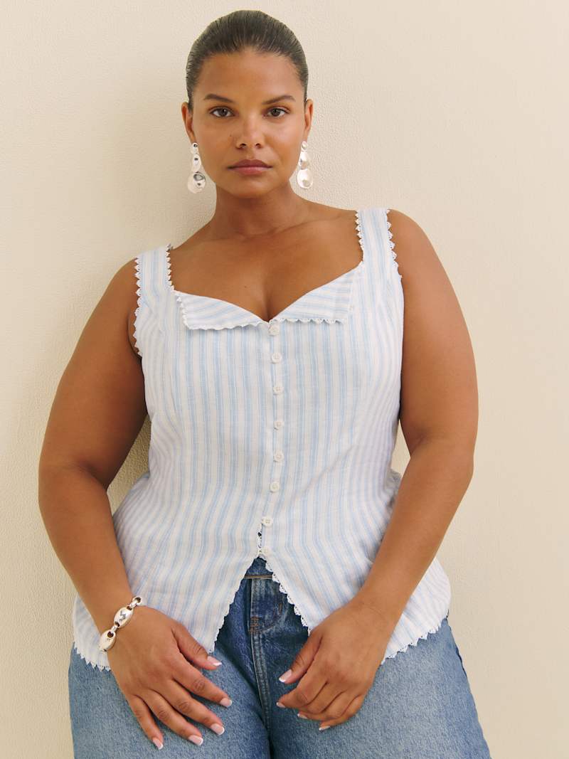 Viola Linen Top Es